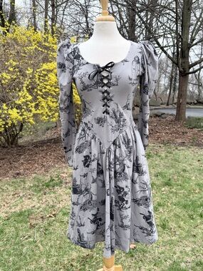 La Femme En Noir Sleepy Hollow Gothic Tales Swing Dress